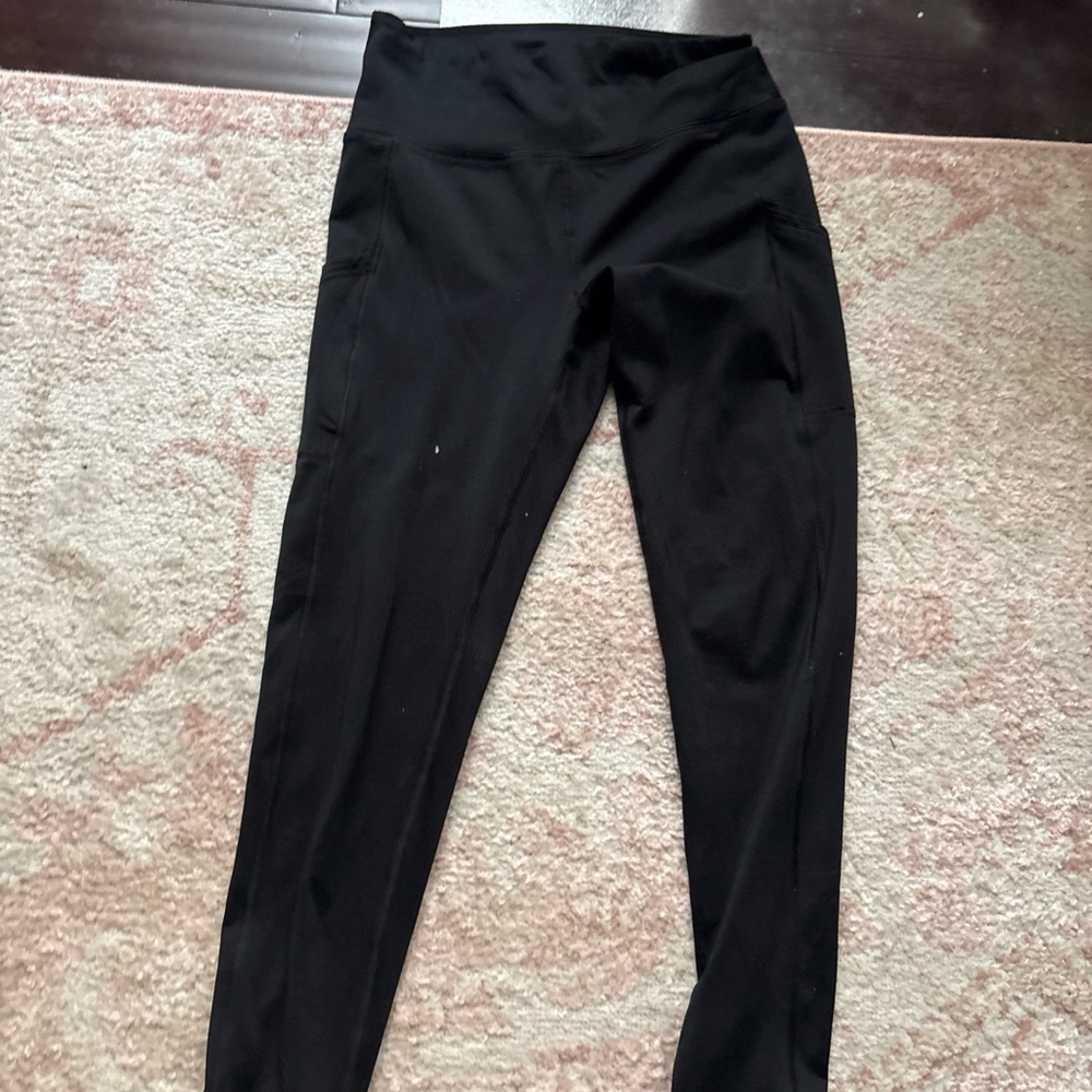 Black Fleece High-Waist Active Leggings